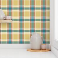 Plaid pattern green and yellow