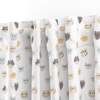 Cat faces pattern