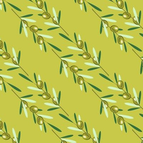 Olive branches pattern