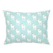 Fawn (crystal mint) – Baby Deer Girls Nursery Bedding