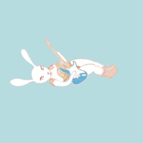  Rabbit with guitar 