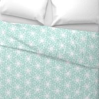 crocus snowflake sea green white