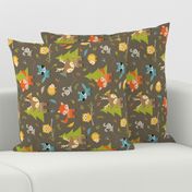 Woodland Animals B - Brown