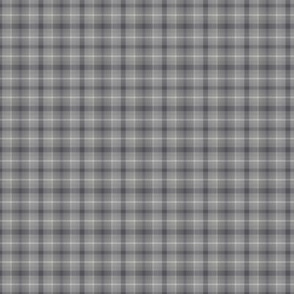 Tiny Gray Splattered Plaid