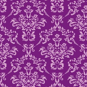 Two Toned Purple Damask