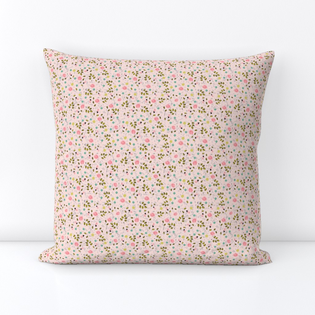 Ditsy spring flower in pink