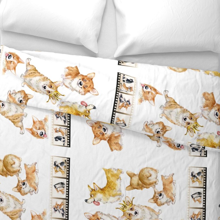 tea towel Cute Corgi 