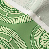 pangolin mandala leaf tea towel