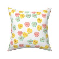 Candy Hearts Print