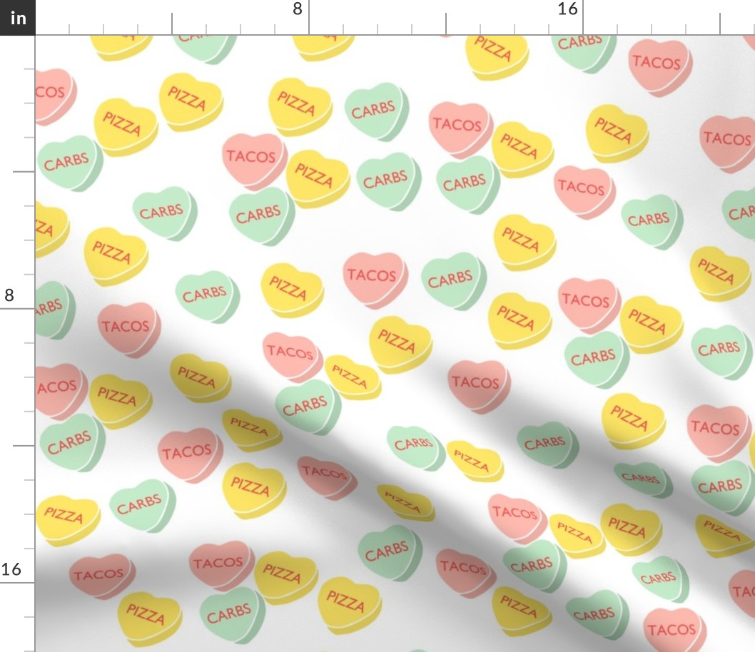 Candy Hearts Print