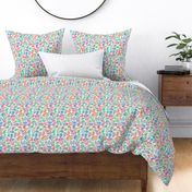 Colorful Watercolor Paisley on Cream