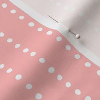 Beach House Dots White on Blush 12inL