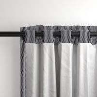 JP23 - Micro  - Art Deco Checked Stripe in Charcoal and Light Grey 