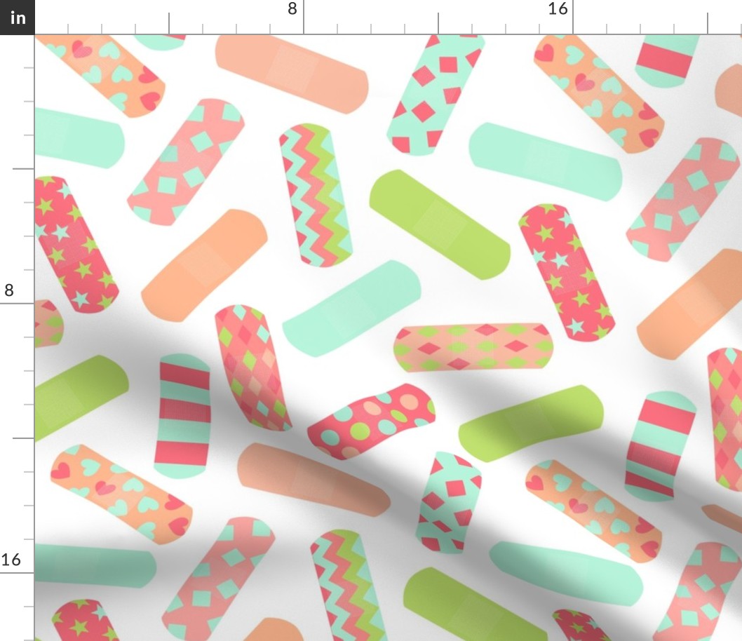 Bandaids - Large - Mint, Raspberry