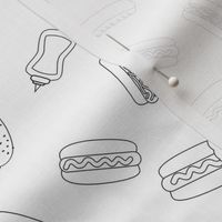 Hot Dog Party -Coloring Page
