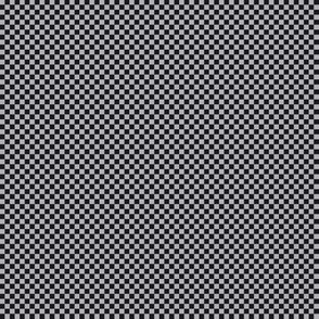 JP23 - Checkerboard in Eighth Inch Squares of Charcoal Black and Light Grey