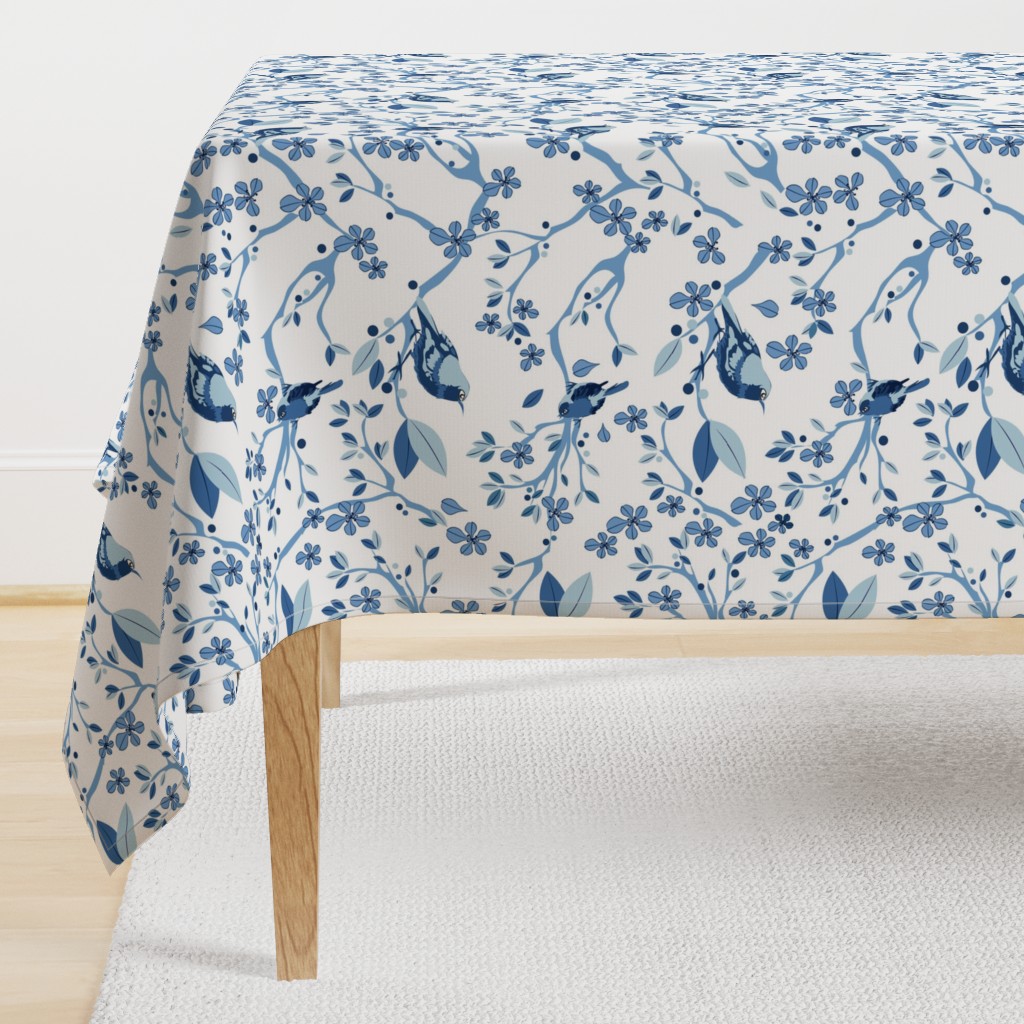 Chinoiserie Birds blue