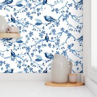 Chinoiserie Birds blue