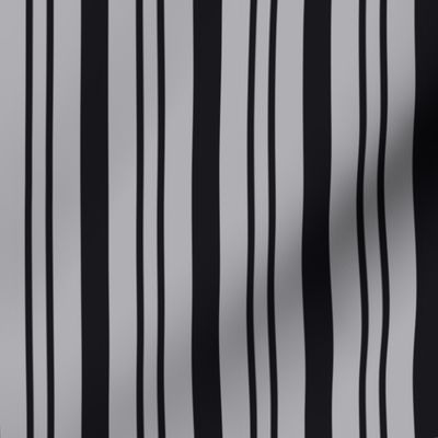 JP23 - Charcoal and Light Grey Rhythmic Stripe