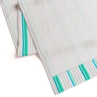 Mint and Teal Blue Striped Stripe