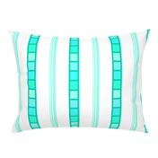 Mint Jade Green Geometric  Stripe