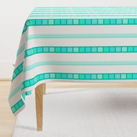 Mint Jade Green Geometric  Stripe