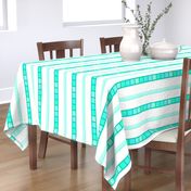 Mint Jade Green Geometric  Stripe