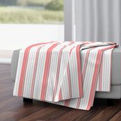 Coral Pink & Gray Striped Stripe