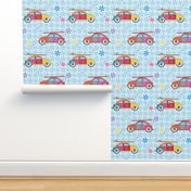 Hippy Surfie Bug Cars light blue