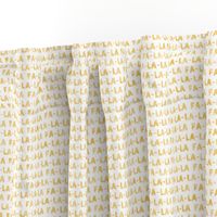 (small scale) FA-LA-LA-LA-LA - gold - holiday fabric