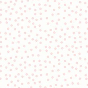 Twinkling Pale Pastel Pink Dots on Icy Cream - Medium Scale