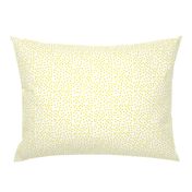 Twinkling Daffodil Yellow Dots on Icy Cream - Medium Scale