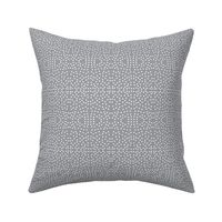 Dotty Eyelet Lace of Icy Cream on Mystic Grey - Small Scale