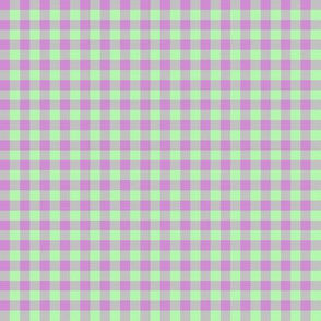 JP25 - Small - Buffalo Plaid in Lilac and Limey Mint Green Pastel