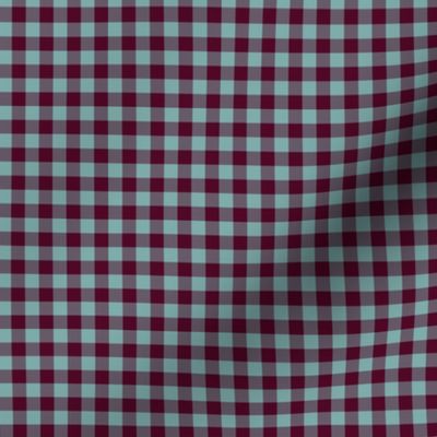 JP8 - Small - Buffalo Plaid in Burgundy and Teal Pastel