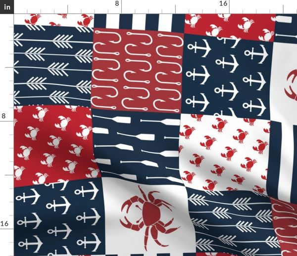 Custom Crab Minky Blanket Spoonflower