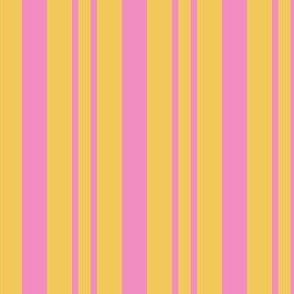 JP26 - Step Back Yellow and Savvy Pink  Rhythmic Stripes