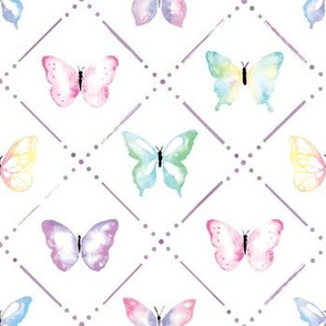 Butterfly Garden in Pastels