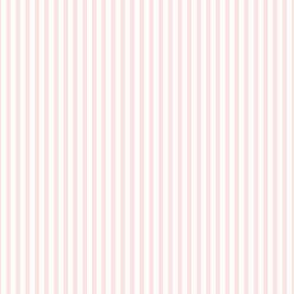 Beefy Pinstripe: Pale Millennial Pink Thin Stripe, Tiny Stripe