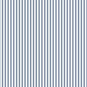 Beefy Pinstripe: Dark Chambray Blue Tiny Stripe