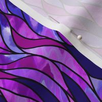 Stained Glass Waves--Purple, small