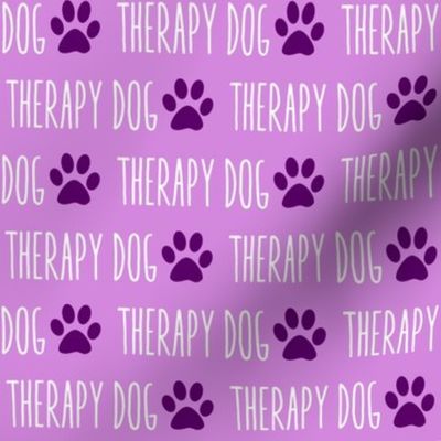Therapy Dog Purple