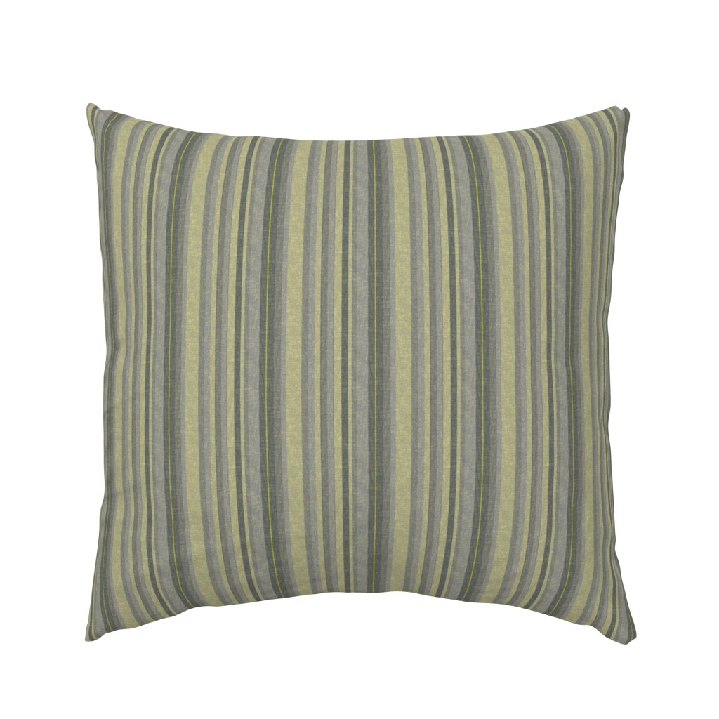 Stripes in Lemongrass and Gray