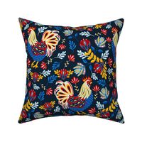 French Rooster - Navy