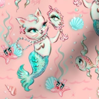 Merkittens with Pearls- LARGE