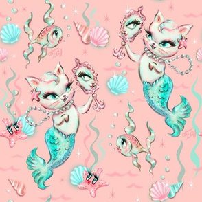 Merkittens with Pearls- LARGE