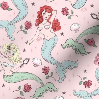 Mermaids and Roses-MEDIUM