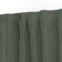 JP27 - Narrow Basic Stripes in Rustic Raspberry and Pine Green