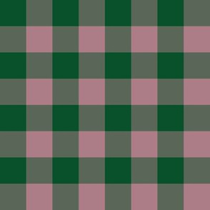 JP27 - Rustic Raspberry and Pine Green buffalo plaid