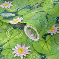 Pond Circles with Flowers